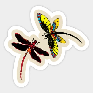 Dragon fly t-shirt Sticker